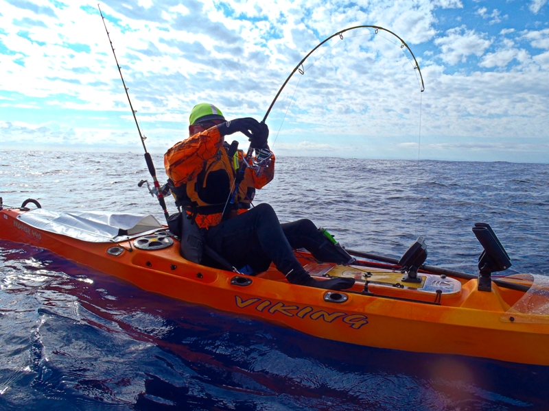 Viking Kayaks - NZ - Deep water kayak fishing..